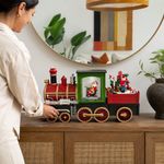 Tren Navideño con Bola de Agua y Luz