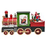 Tren Navideño con Bola de Agua y Luz