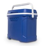 Hielera Rígida de 28 Litros con Tecnología Cool Riser y Asa de Transporte para Playa y Camping Color Azul
