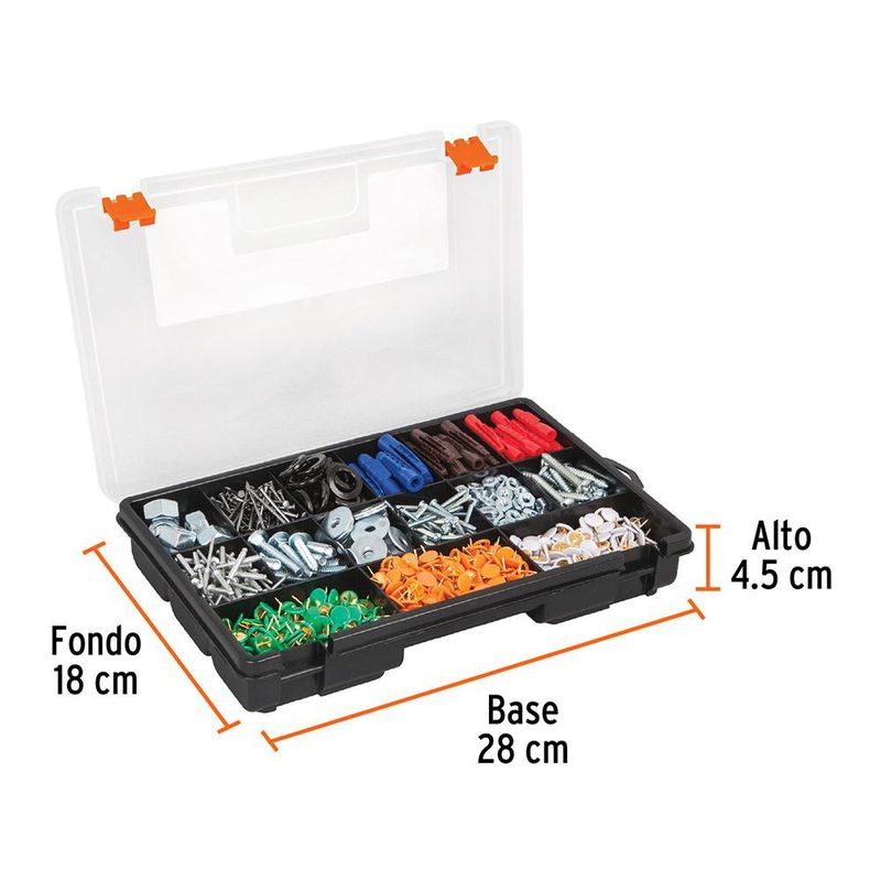 Set Rotomartillo de 1/2 Plg 650 W con Caja de Herramientas y Organizador