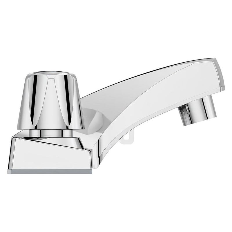 Grifo Mezclador para Lavamanos Cuello Corto 4 Plg Acabado Cromo