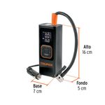 Inflador Compresor de Aire Inalámbrico Portátil 150 PSI con Pantalla Digital, Batería Recargable y Linterna