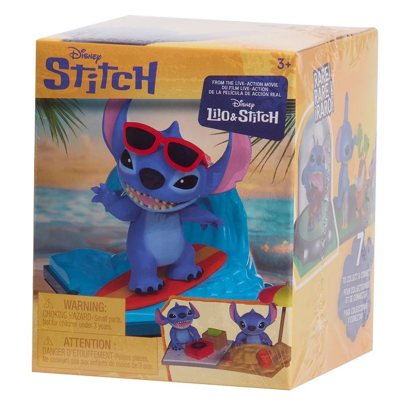 Figura Coleccionable de Stitch con Escenas del Live-Action 3 Plg - Presentación Surtida