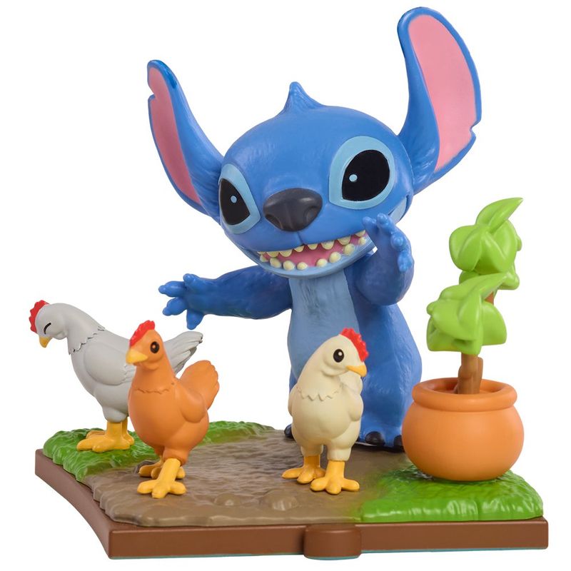 Figura Coleccionable de Stitch con Escenas del Live-Action 3 Plg - Presentación Surtida
