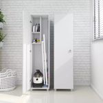 Armario Multiusos Blanco de 1 Puerta de 36 x 37.5 x 144 cm