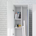 Armario Multiusos Blanco de 1 Puerta de 36 x 37.5 x 144 cm