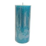 Vela Pillar para Decoración de Interiores de 18 Cm Color Turquesa