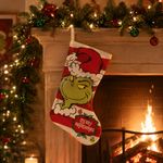 Bota Navideña con Diseño del Grinch