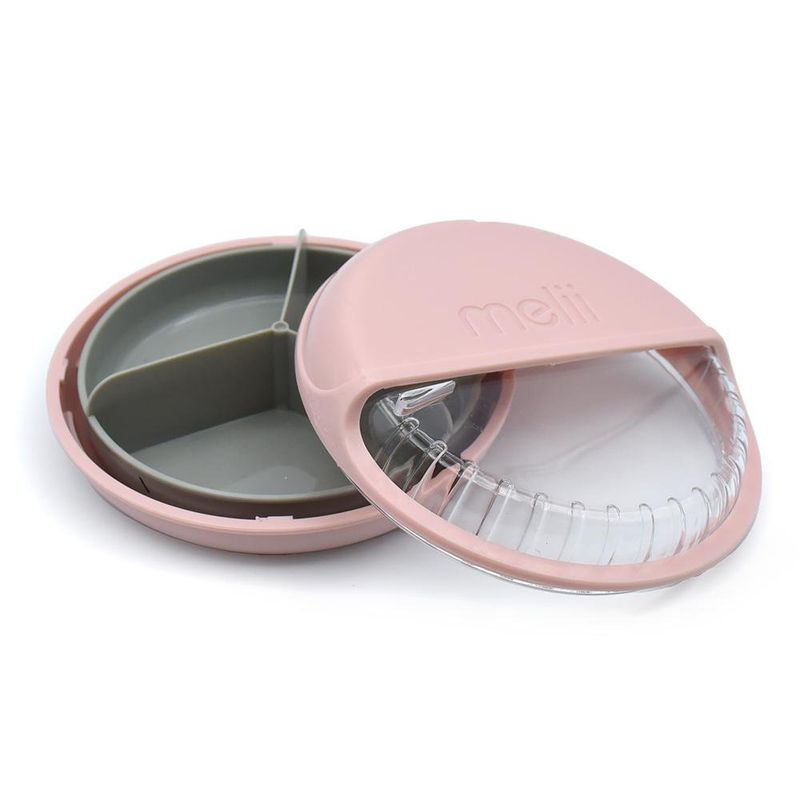 Plato con Tapa Giratoria Rosa