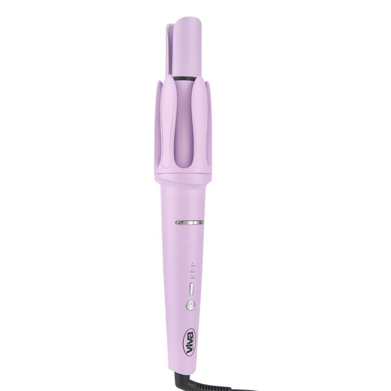 Onduladora de Cabello 32 mm Color Plateado y Lila