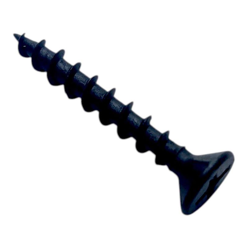Tornillo para Tabla Yeso No 6 x 1 Plg Color Negro 100 Unidades