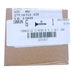Tornillo para Tabla Yeso No 6 x 1 Plg Color Negro 100 Unidades