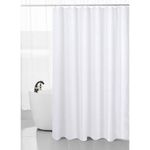 Cortina de Baño con Ganchos Blanca 180X180 Cm - Viva