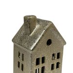 Casa Navideña Decorativa con Luz Gris de Dolomita
