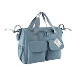 Pañalera Tipo Bolso con Múltiples Compartimentos Color Celeste