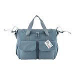 Pañalera Tipo Bolso con Múltiples Compartimentos Color Celeste