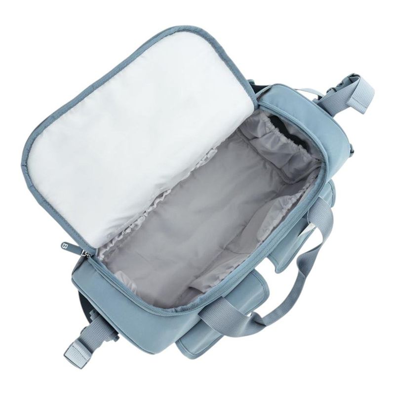 Pañalera Tipo Bolso con Múltiples Compartimentos Color Celeste