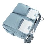 Pañalera Tipo Bolso con Múltiples Compartimentos Color Celeste
