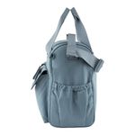Pañalera Tipo Bolso con Múltiples Compartimentos Color Celeste