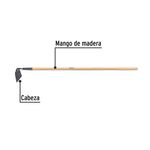 Azadón Jardinero con Mango de Madera de 48 Plg para Deshierbe Doméstico