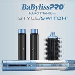 Multiestilizador de Aire Nano Titanium Style/Switch con 4 Accesorios para Secar, Alisar y Rizar