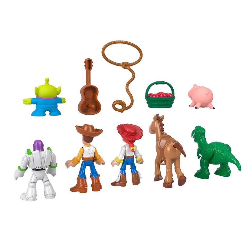 Set de 7 Figuras de Toy Story del Cuarto de Andy con 3 Accesorios