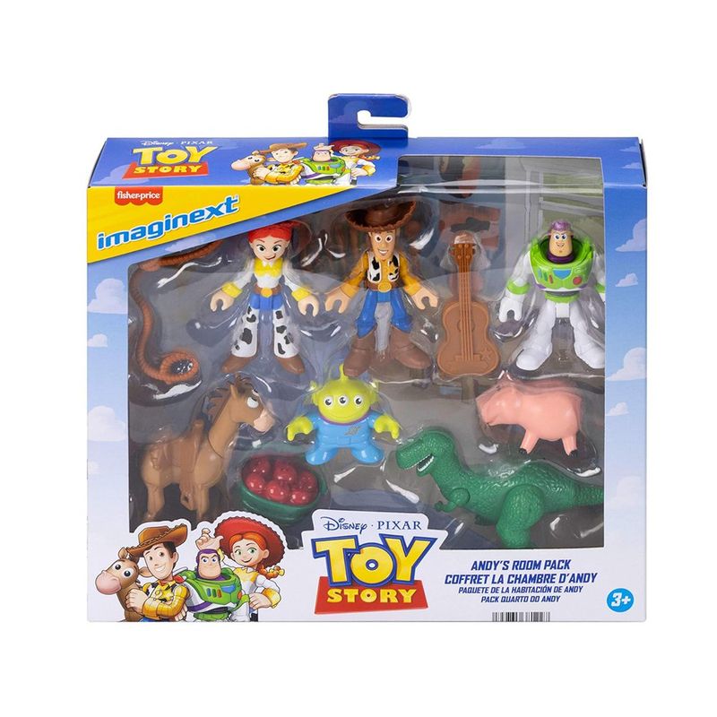 Set de 7 Figuras de Toy Story del Cuarto de Andy con 3 Accesorios