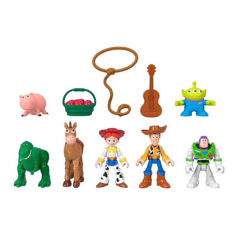 Set de 7 Figuras de Toy Story del Cuarto de Andy con 3 Accesorios