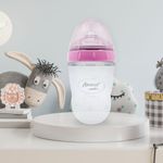 Biberón Suave Y Natural Silicón Rosa 6O - Evenflo
