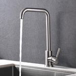 Grifo para Lavamanos Agua Fría Cuello Alto Cromo