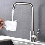 Grifo para Lavamanos Agua Fría Cuello Alto Cromo