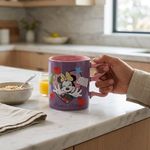 Taza de Cerámica Diseño Minnie Mouse 12.1 Oz Lila con Asa Decorativa