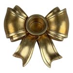 Portavela Lazo de Poliresina Dorado 10.5 x 10 x 3.5 cm