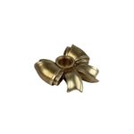 Portavela Lazo de Poliresina Dorado 10.5 x 10 x 3.5 cm