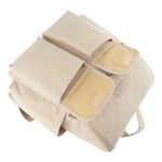 Pañalera Tipo Mochila con Múltiples Compartimentos Color Beige