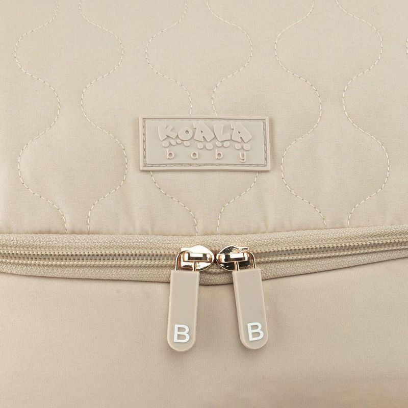 Pañalera Tipo Mochila con Múltiples Compartimentos Color Beige