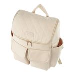 Pañalera Tipo Mochila con Múltiples Compartimentos Color Beige