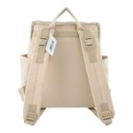 Pañalera Tipo Mochila con Múltiples Compartimentos Color Beige