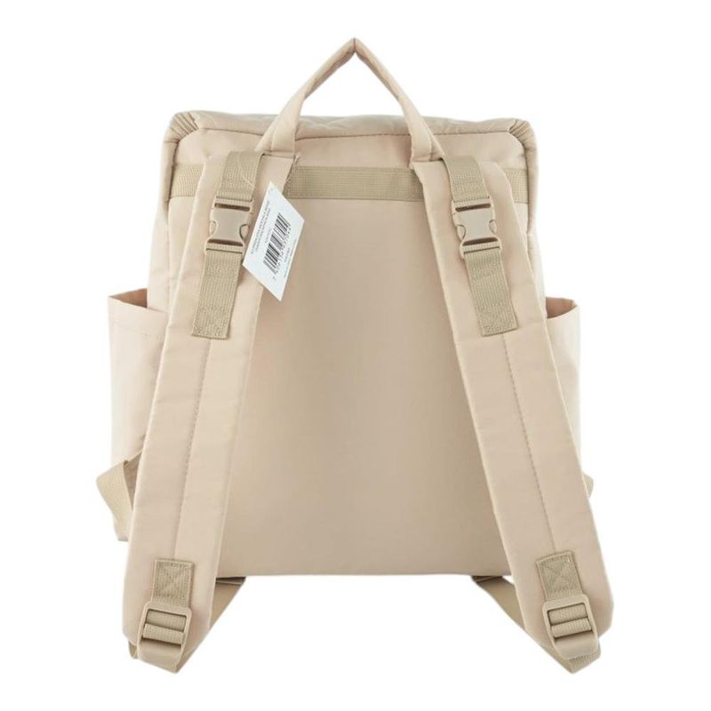 Pañalera Tipo Mochila con Múltiples Compartimentos Color Beige