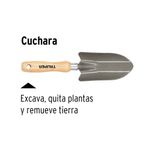 Cuchara Jardinera con Mango de Madera 6 Plg