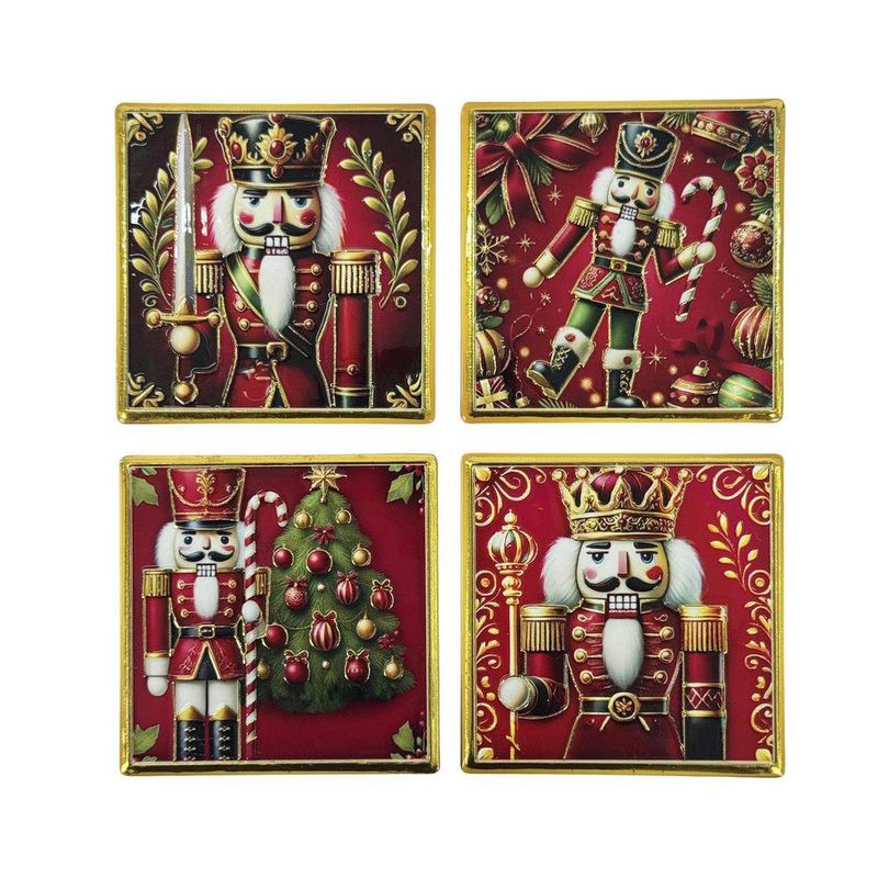 Imán Decorativo Navideño de Cascanueces Surtido 7.5 x 7.5 x 0.5 cm