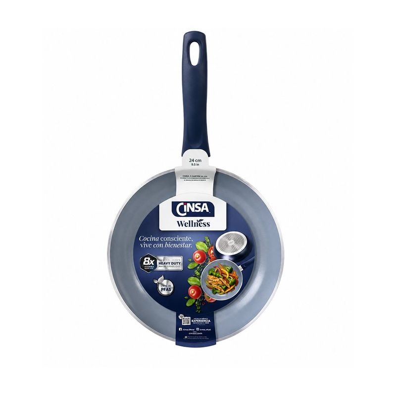 Sartén Wellness de Aluminio con Recubrimiento Cerámico de 24 Cm