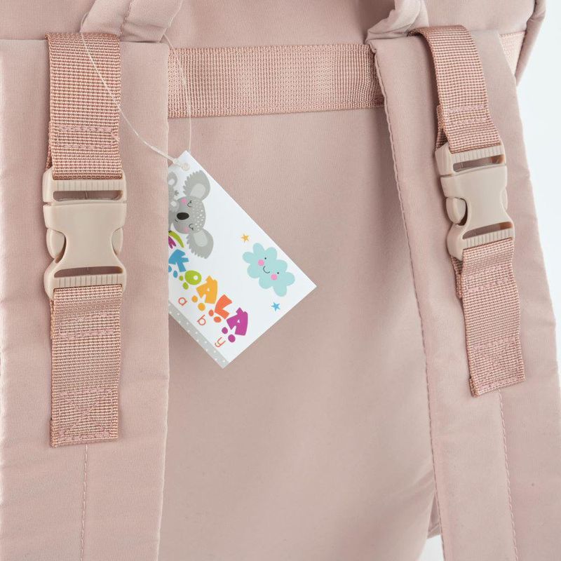 Pañalera Tipo Mochila con Múltiples Compartimentos Color Rosado