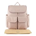 Pañalera Tipo Mochila con Múltiples Compartimentos Color Rosado