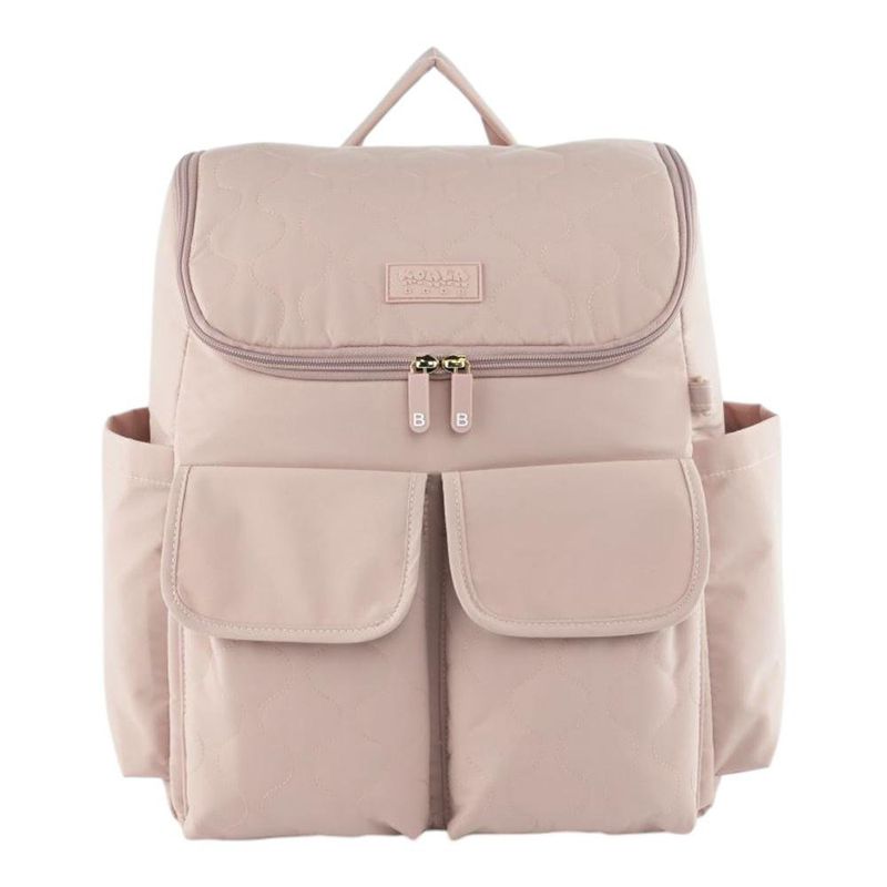 Pañalera Tipo Mochila con Múltiples Compartimentos Color Rosado