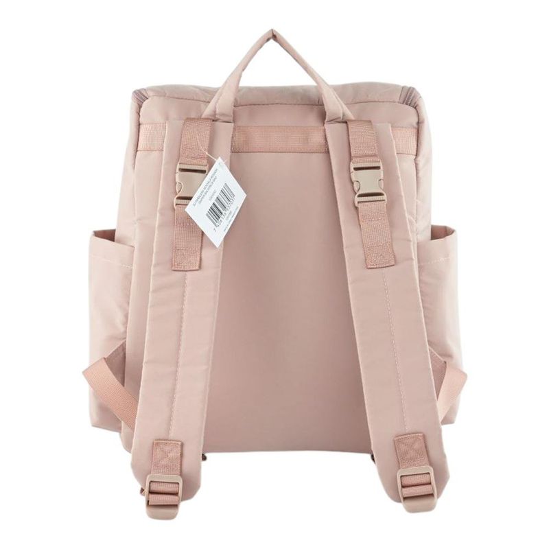 Pañalera Tipo Mochila con Múltiples Compartimentos Color Rosado