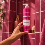 Shampoo Keratin + Hyaluronic Fortalecedor y Reparador 1100 mL