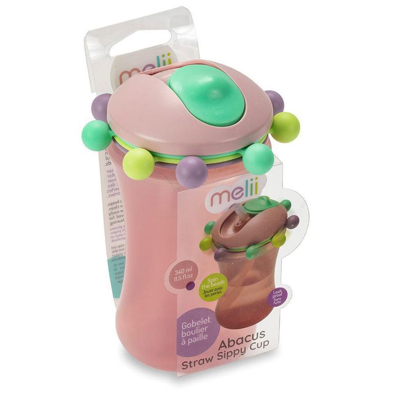 Vaso Entrenador Abaco Rosado 340 Ml - Melli Baby