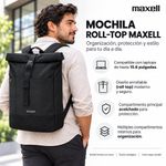 Mochila para Laptop de 15.6 Plg Rollup Enrollable Color Negro