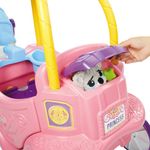 Carro Montable de Princesa con Caballito en Color Rosado